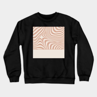 Pattern beige and white wavy Crewneck Sweatshirt